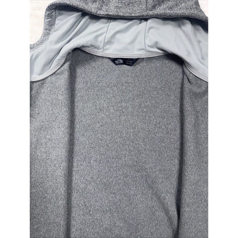 North Face Men's Large Grey Zip-Up Hoodie‎ Breast Cancer Pink Ribbon NWOT New - Picture 14 of 16